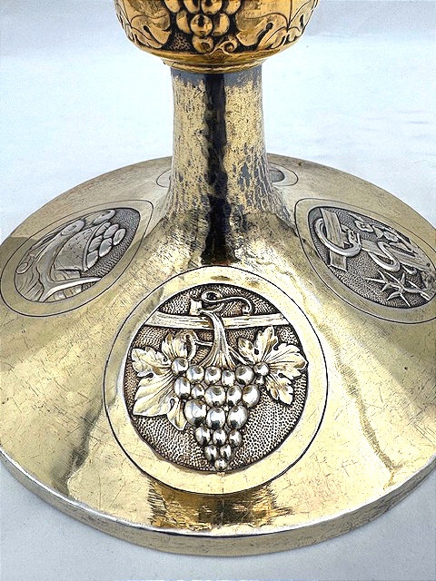 Gilt Silver Ciborium, Brussels, Art Deco Period – Joseph Devroye -photo-2