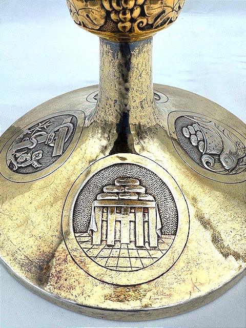 Gilt Silver Ciborium, Brussels, Art Deco Period – Joseph Devroye -photo-3