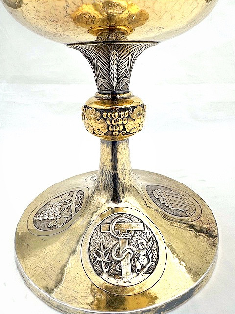 Gilt Silver Ciborium, Brussels, Art Deco Period – Joseph Devroye -photo-4