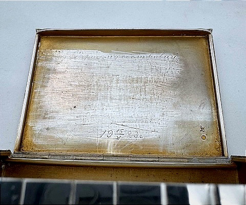 Art Deco Style Silver Cigarette Case - Saint Petersburg (1908-1926)-photo-3