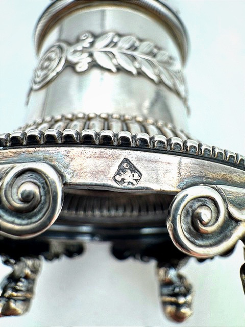 Rare porte cure-dents en argent massif au poinçon de la ville de Turin (Torino) – Italie 19ème -photo-2