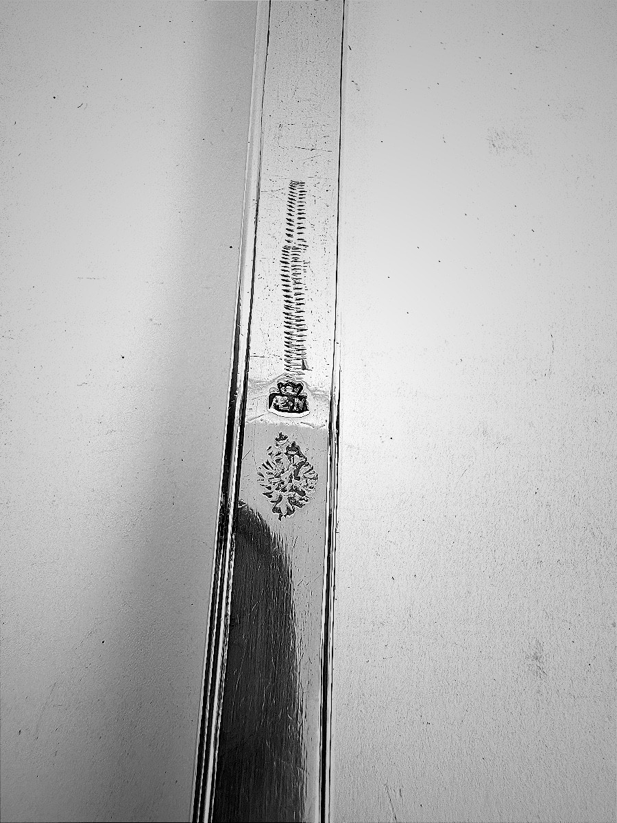 Exceptionnel cuiller à ragoût en argent massif, Saint-Trond ( Liege )Ca.1750-photo-2