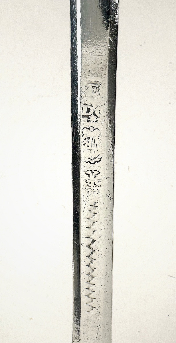 Cuiller à ragoût en argent massif, Liege 1728 Dieudonné Crasset-photo-4