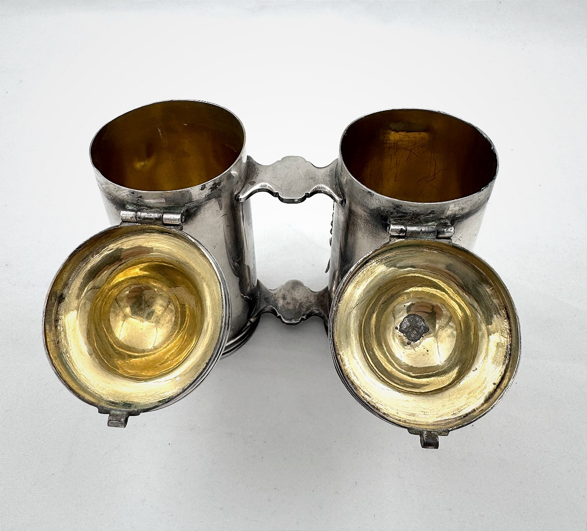 Silver Holy Oil Ampoules By Jan Pieter Antoon Verschuylen, Antwerp 1831 - 1868-photo-4