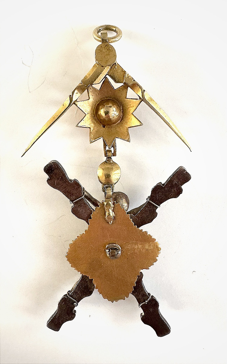 Masonic Jewel, Probably Belonging To A Scottish Master Of St. Andrew.-photo-2