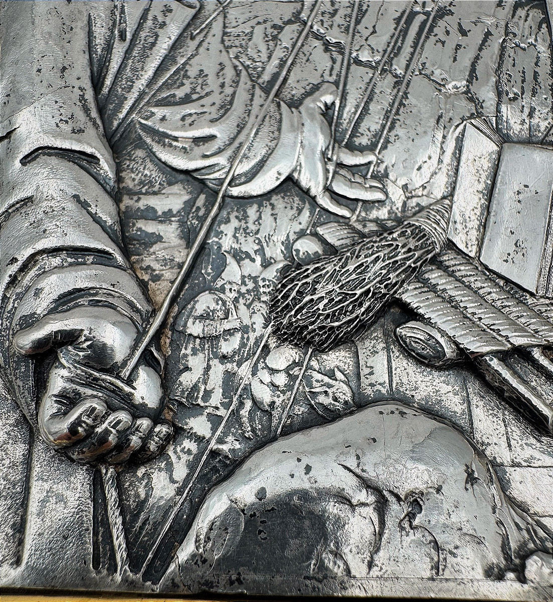 17th-century Silver Plaque Depicting Saint Francis Of Assisi Receiving The Stigmata-photo-4