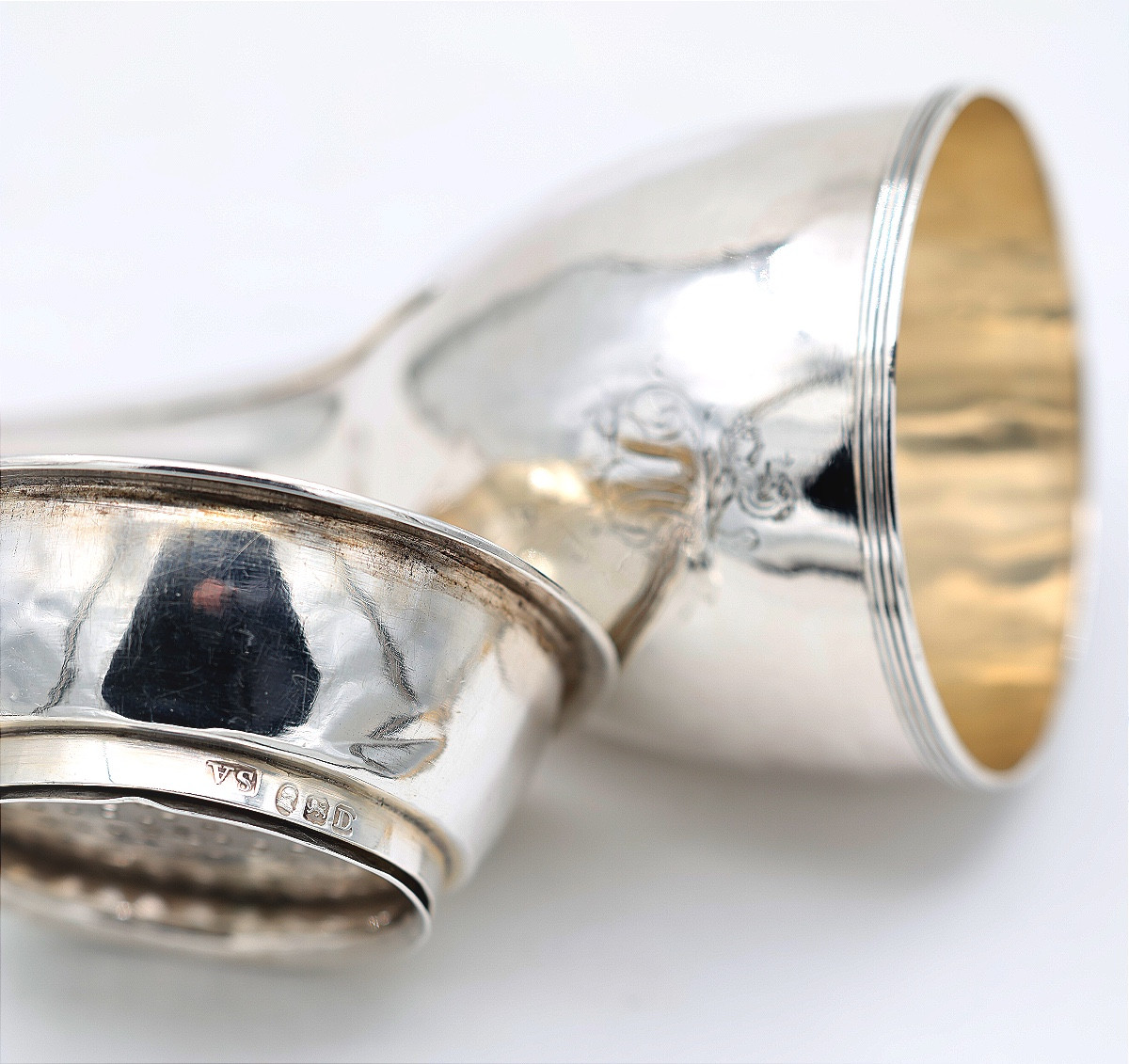 Solid Silver Wine Funnel, George III, Stephen Adams 1799 - London-photo-4