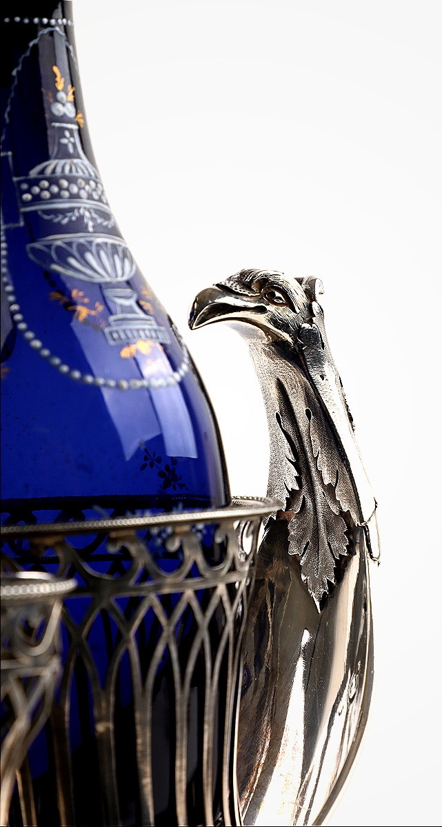 Service à huilier-vinaigrier époque Directoire/Empire en argent massif, Paris 1798-1809 -photo-4