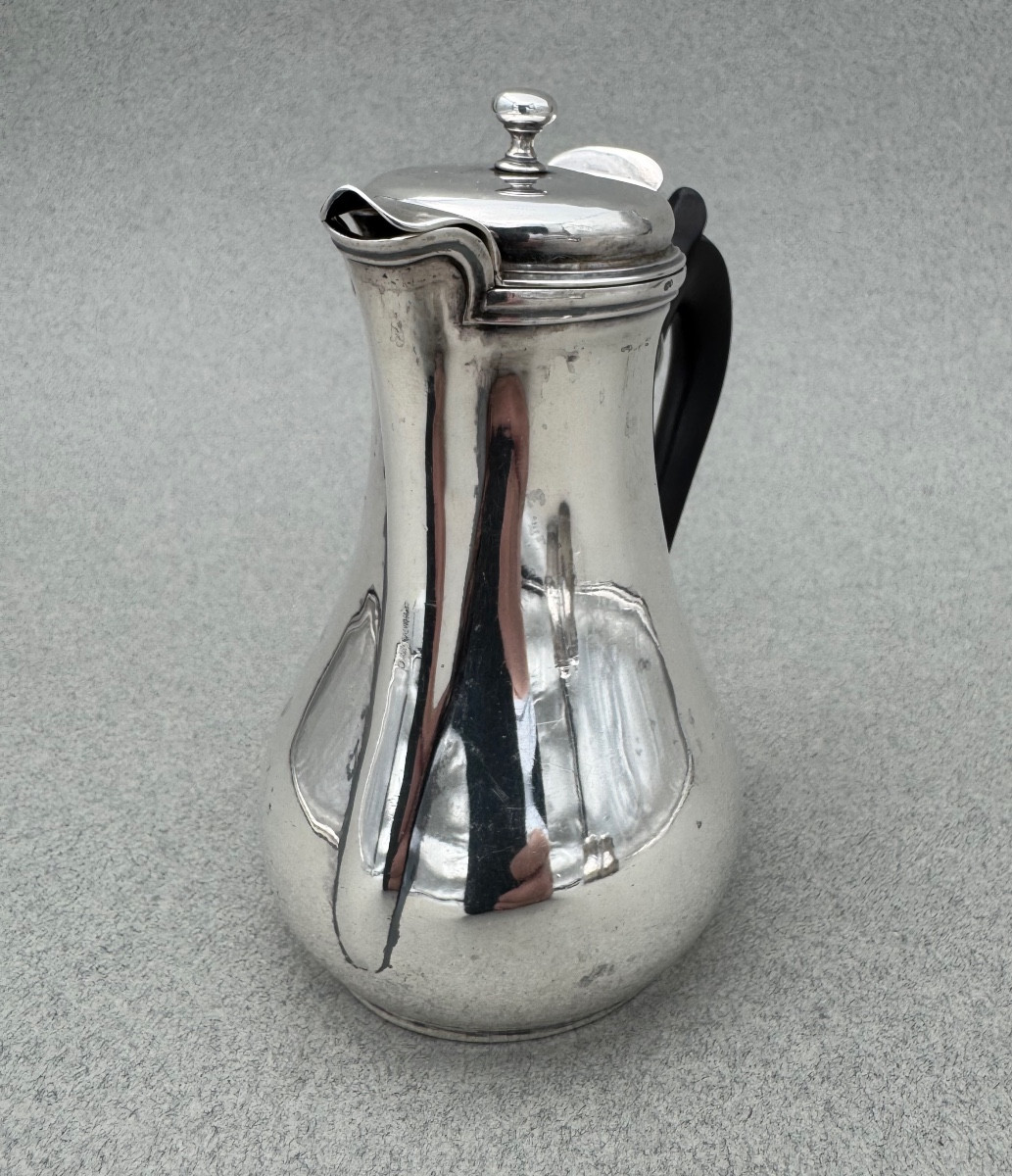 Verseuse cafetière égoïste argent massif XVIIIème  Pierre Charles Micallef Paris 1787-photo-2