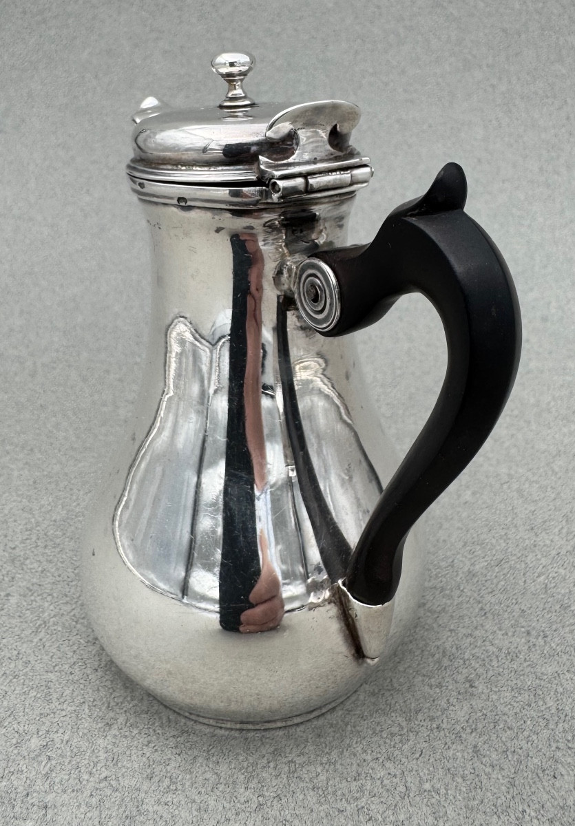 Verseuse cafetière égoïste argent massif XVIIIème  Pierre Charles Micallef Paris 1787-photo-3