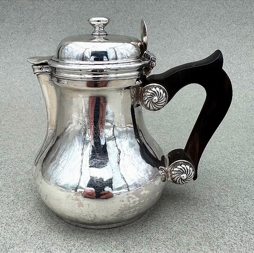 Verseuse cafetière égoïste argent massif XVIIIème  Antoine Bailly 1763 - PARIS