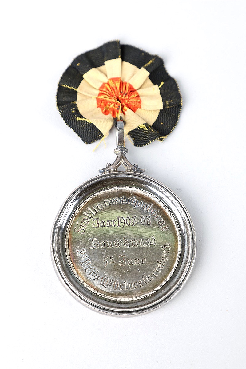 Silver Medal, Sint Lucas School, Ghent, 1907–08, Architecture, 5th Year, 2nd Prize -photo-2