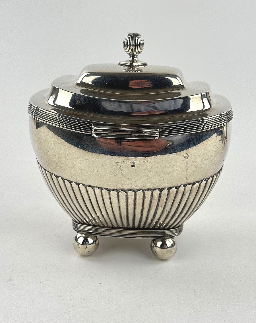 Boîte à thé en argent hollandaise, Amsterdam, vers 1817 par Homan Albertus-photo-3