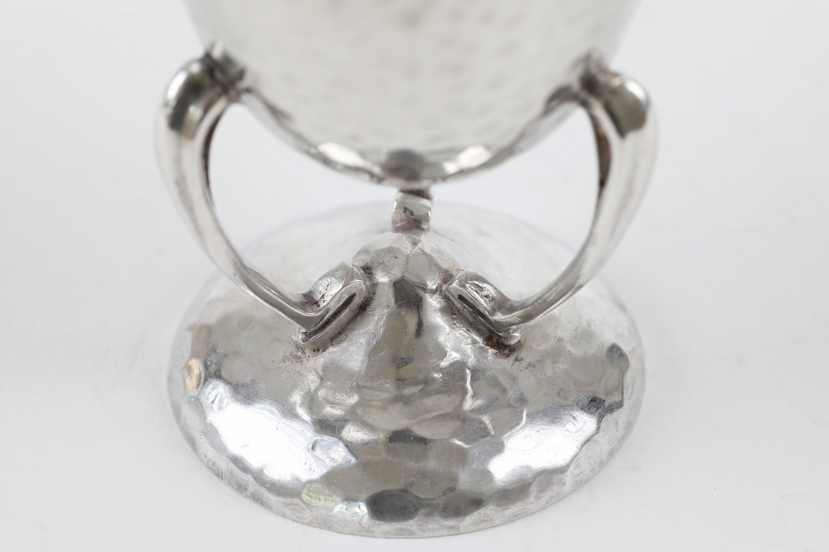 Glasgow 1909, Silver Egg Cup In Arts And Crafts Style - Art Nouveau-photo-3