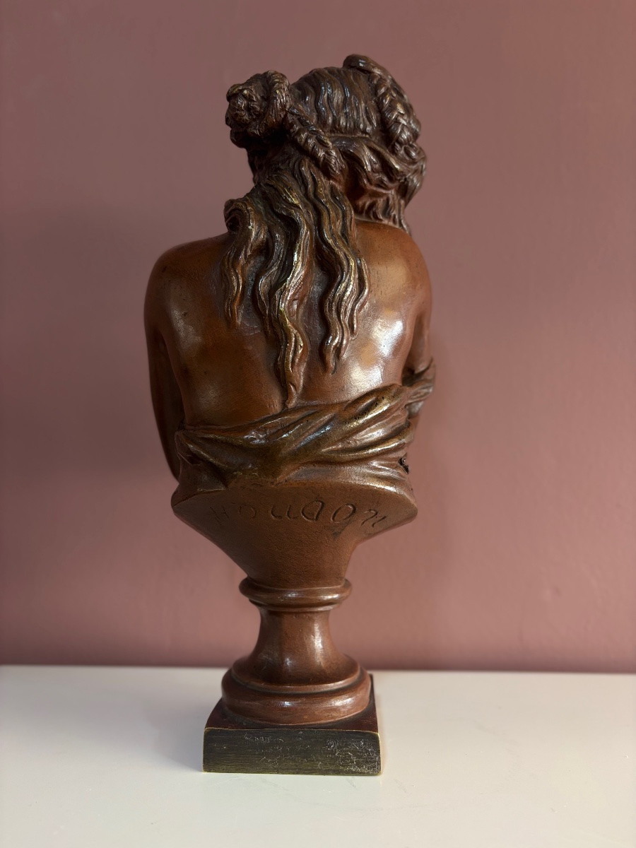 Sculpture en bronze 19e signé HOUDON -photo-6