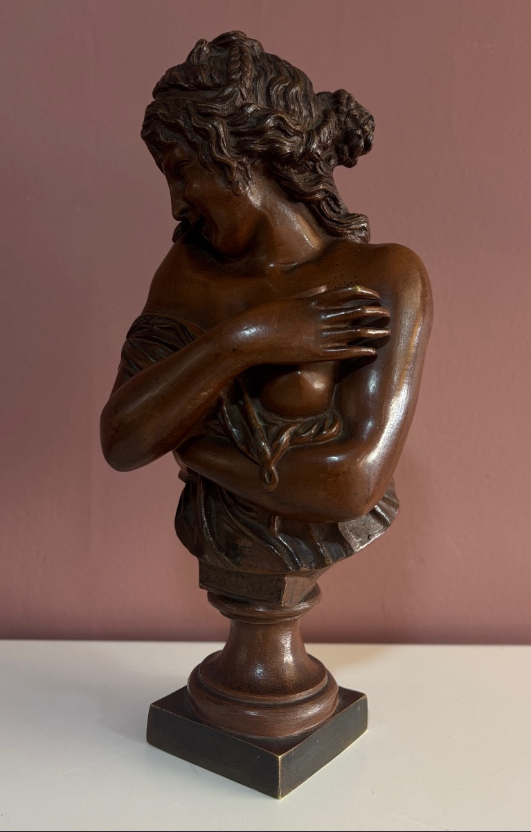 Sculpture en bronze 19e signé HOUDON 