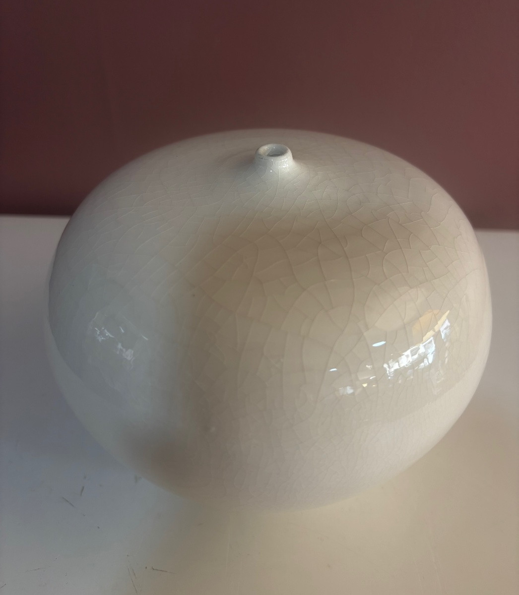 20th Century Ceramic Ball Vase By Ceramist Hugo Joirkin -photo-6