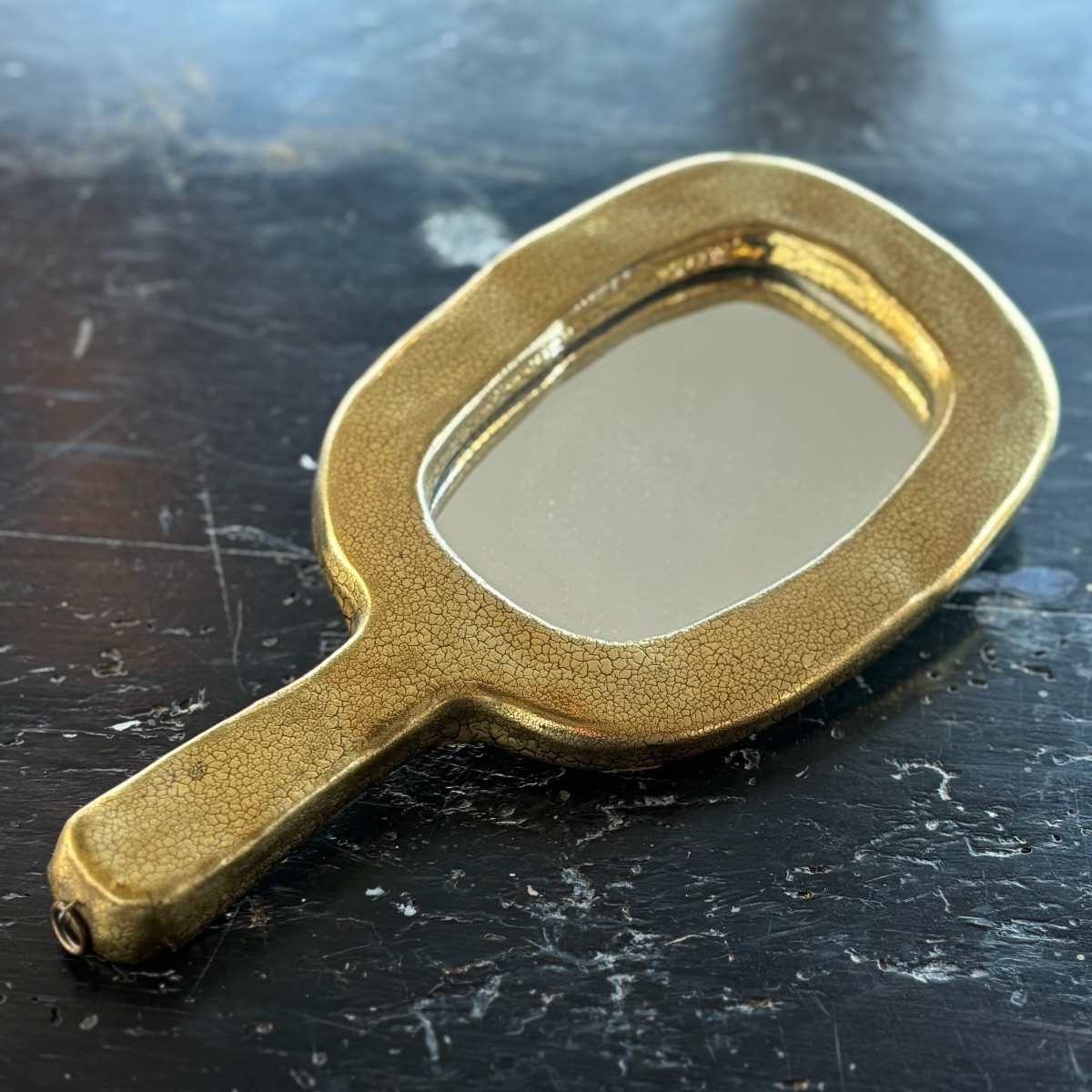 Mithe espelt miroir doré céramique 1960-photo-3