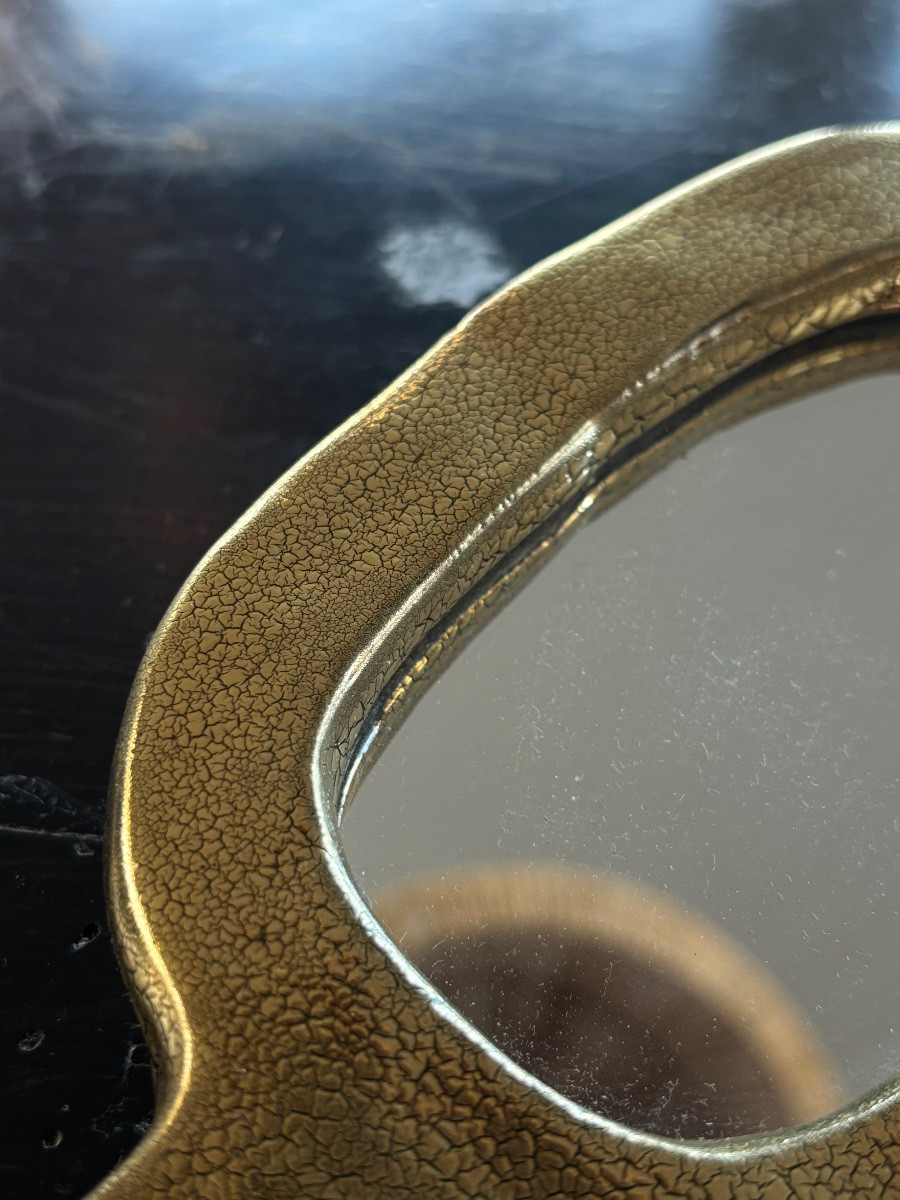Mithe espelt miroir doré céramique 1960-photo-2