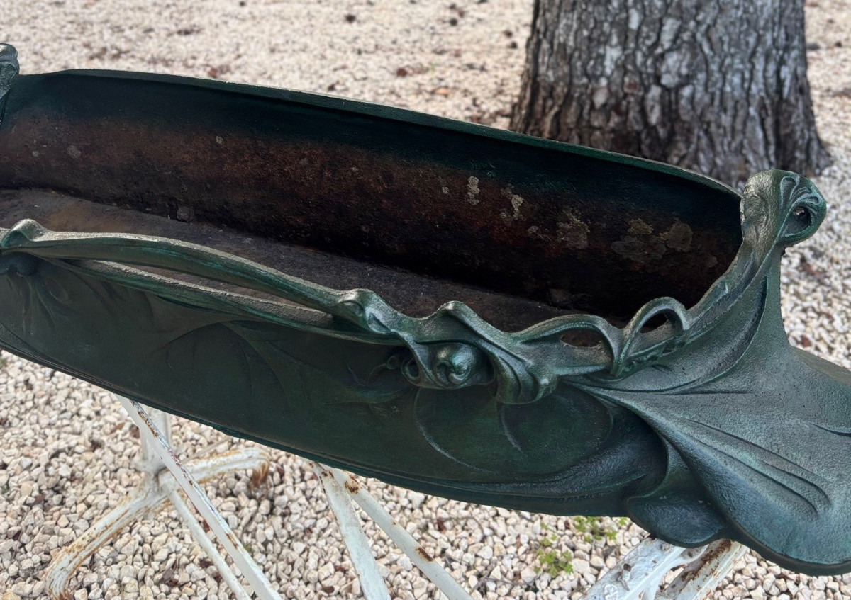 Hector Guimard 1900 jardinière en fonte saint dizier fondeur -photo-2