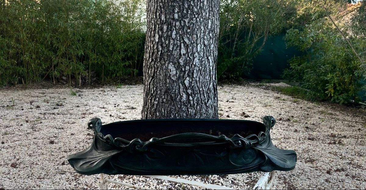 Hector Guimard 1900 jardinière en fonte saint dizier fondeur -photo-2