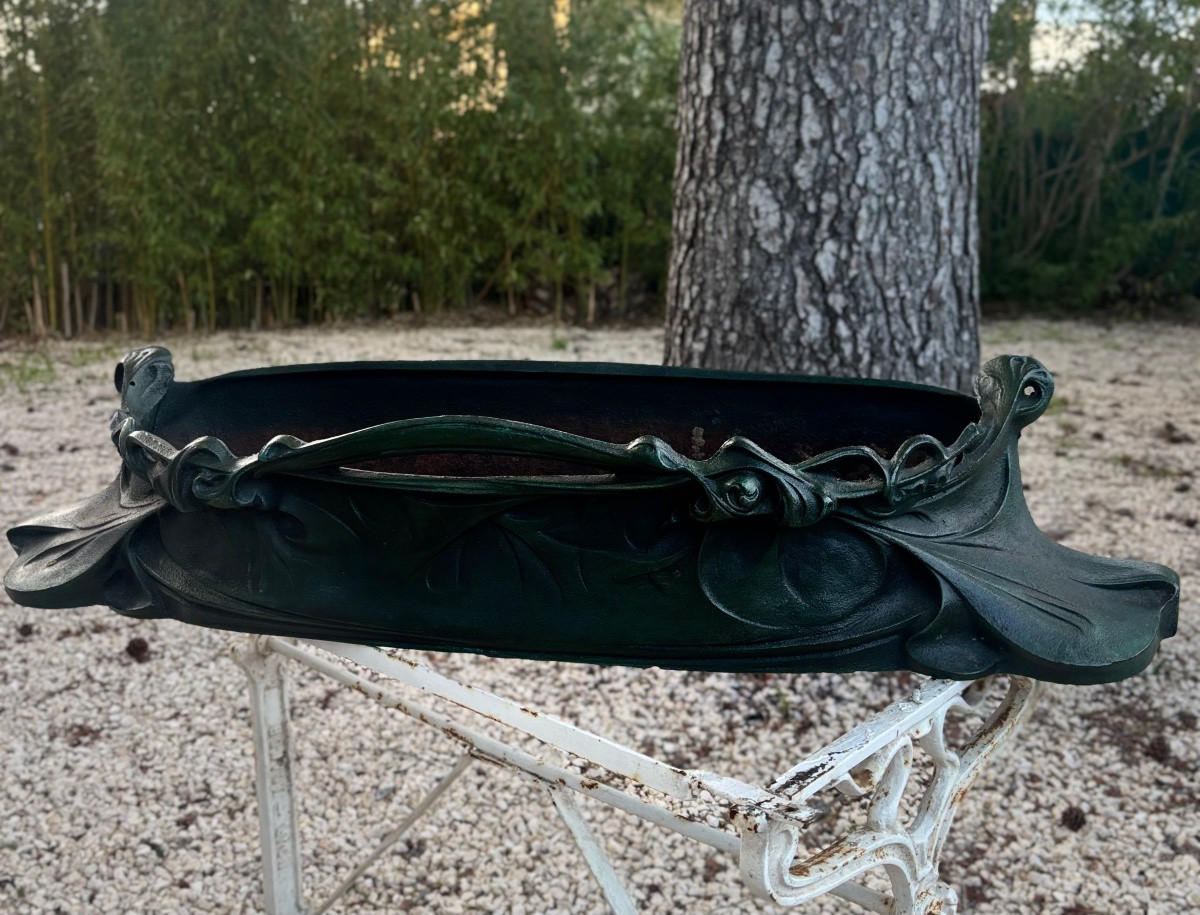 Hector Guimard 1900 jardinière en fonte saint dizier fondeur -photo-7