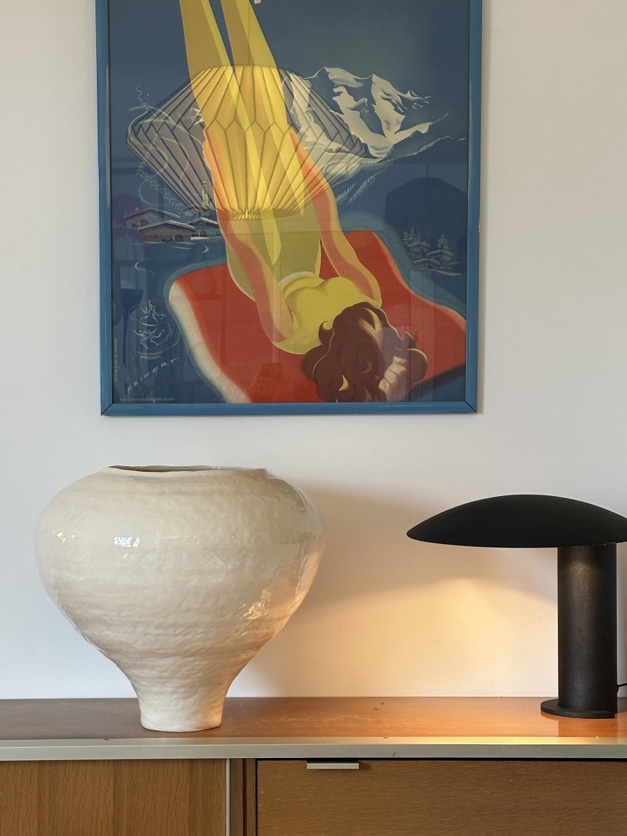 Vase en céramique Hugo Joirkin céramiste XXe 