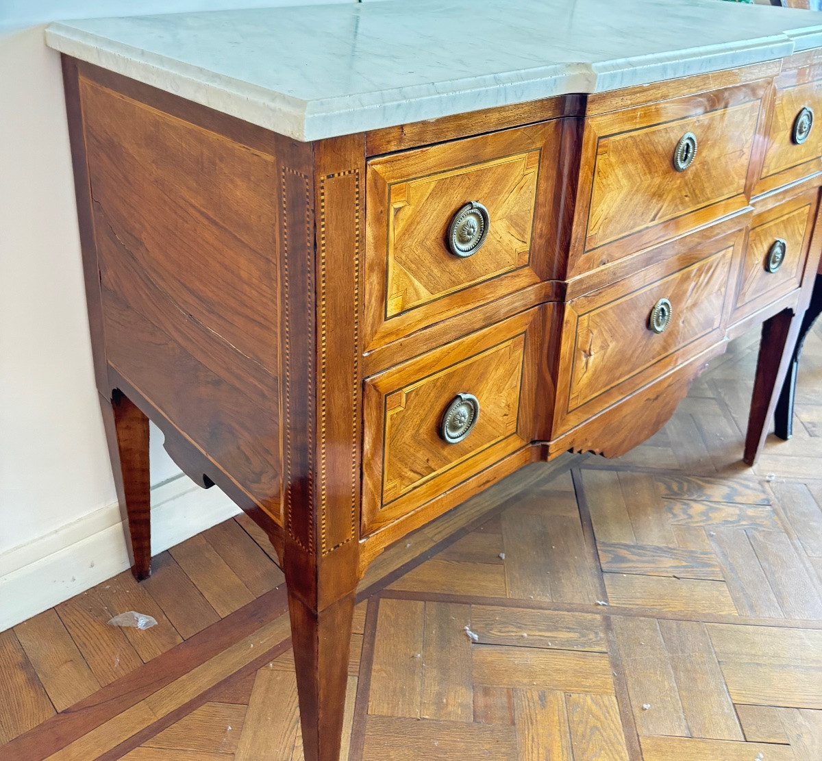 Commode époque  Louis 16 transition 18 e -photo-2