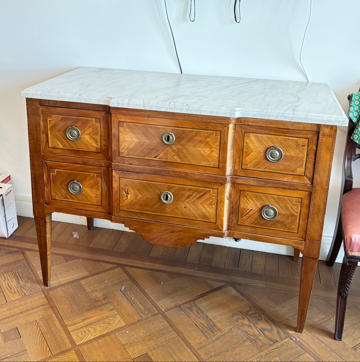 Commode époque  Louis 16 transition 18 e -photo-7