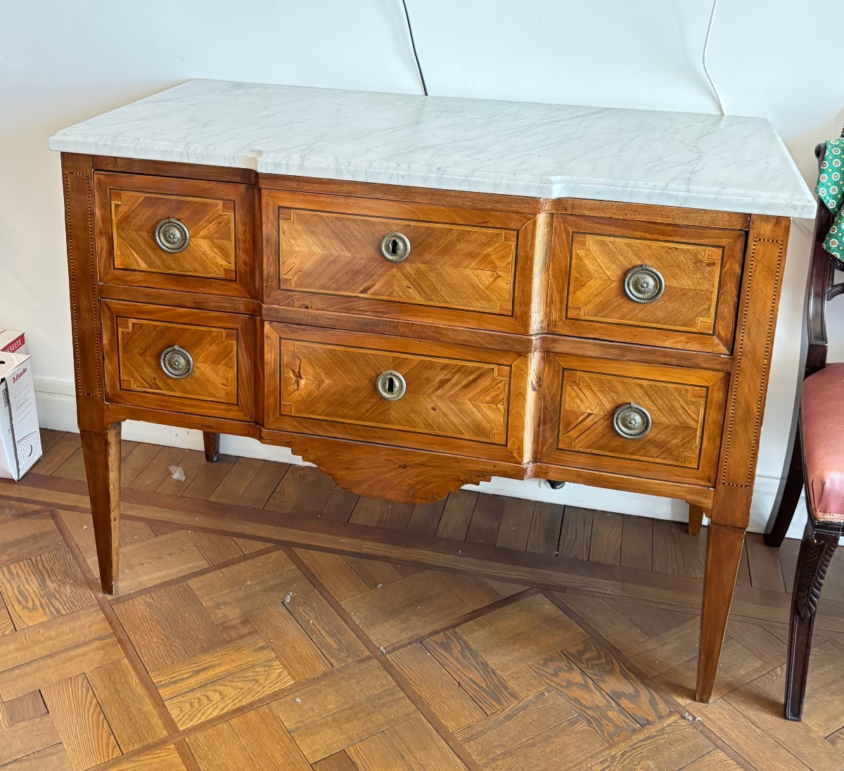Commode époque  Louis 16 transition 18 e 