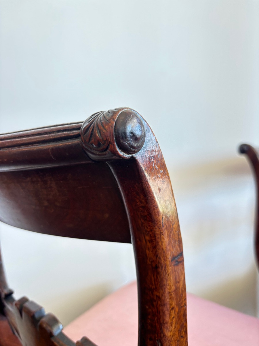 Chaises 1815 victoria en acajou anglais début 19e -photo-4