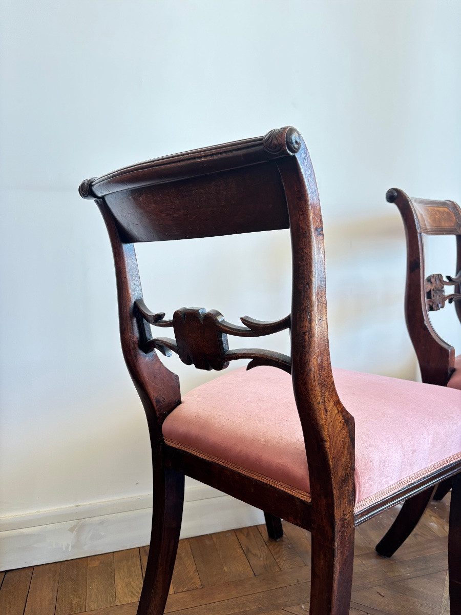 Chaises 1815 victoria en acajou anglais début 19e -photo-5