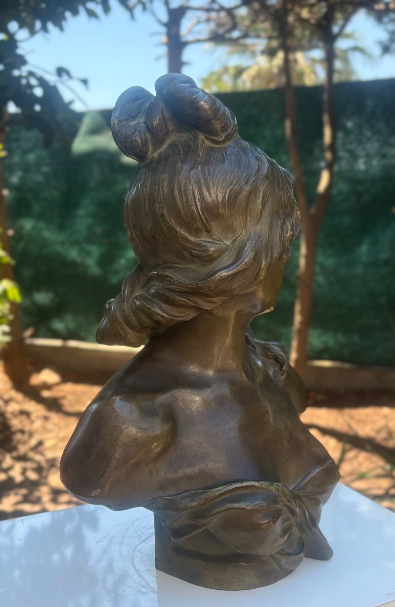 Alphonse Henri Nelson, Bronze Bust, Luppens Foundry, 19th Century, Antique -photo-2