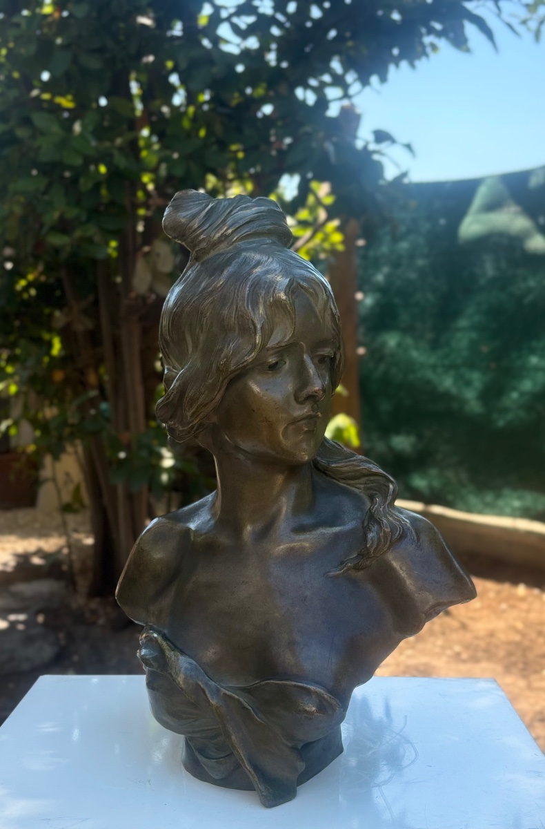 Alphonse Henri Nelson, Bronze Bust, Luppens Foundry, 19th Century, Antique -photo-4