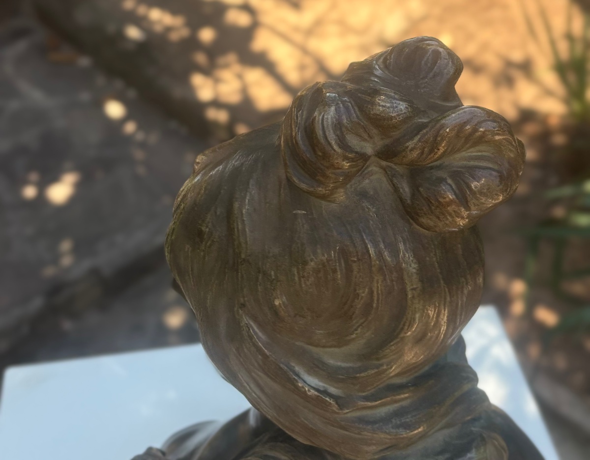 Alphonse Henri Nelson, Bronze Bust, Luppens Foundry, 19th Century, Antique -photo-4