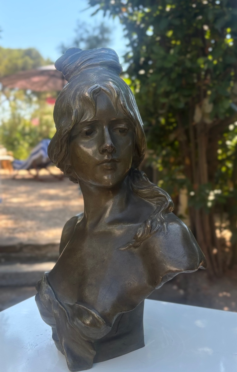 Alphonse Henri Nelson, Bronze Bust, Luppens Foundry, 19th Century, Antique 