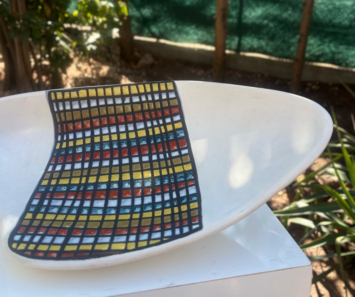 Roger Capron, Vallauris, 1960, Large Dish, Free-form-photo-4