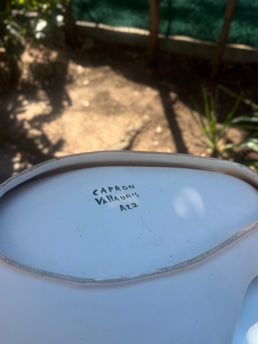 Roger Capron, Vallauris, 1960, Large Dish, Free-form-photo-3