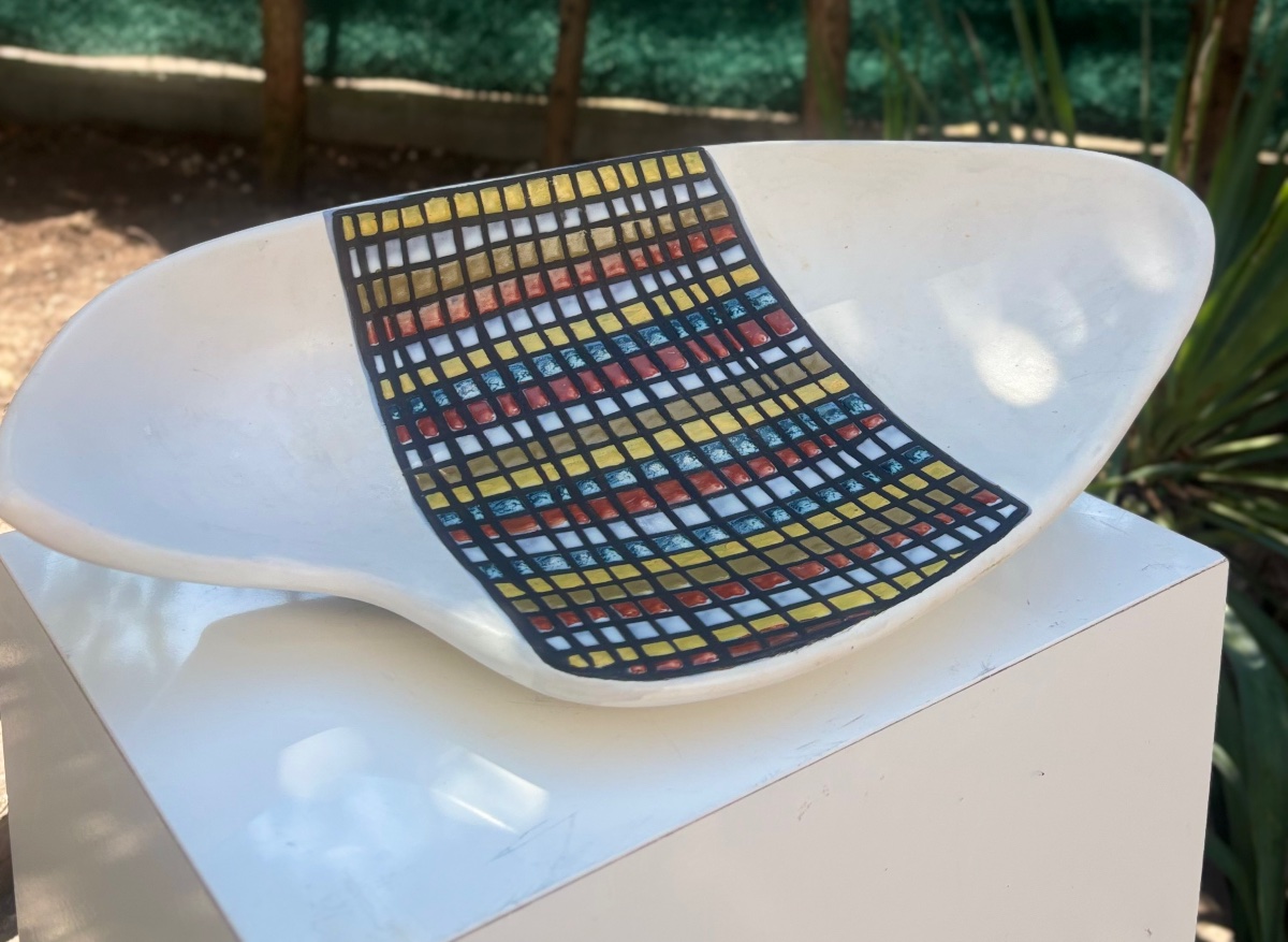 Roger Capron, Vallauris, 1960, Large Dish, Free-form