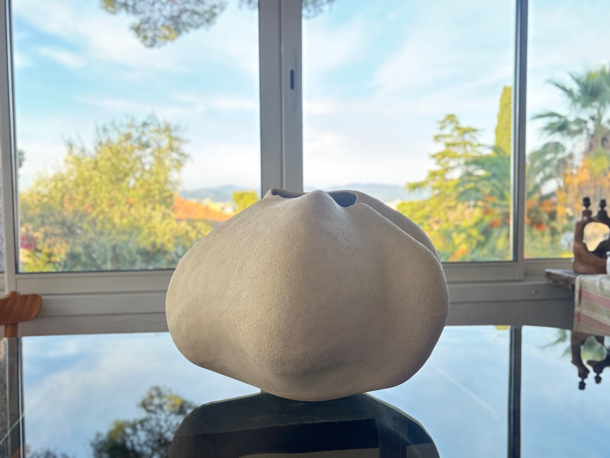 Ceramic Vase By Hugo Joirkin, Southern France -photo-3