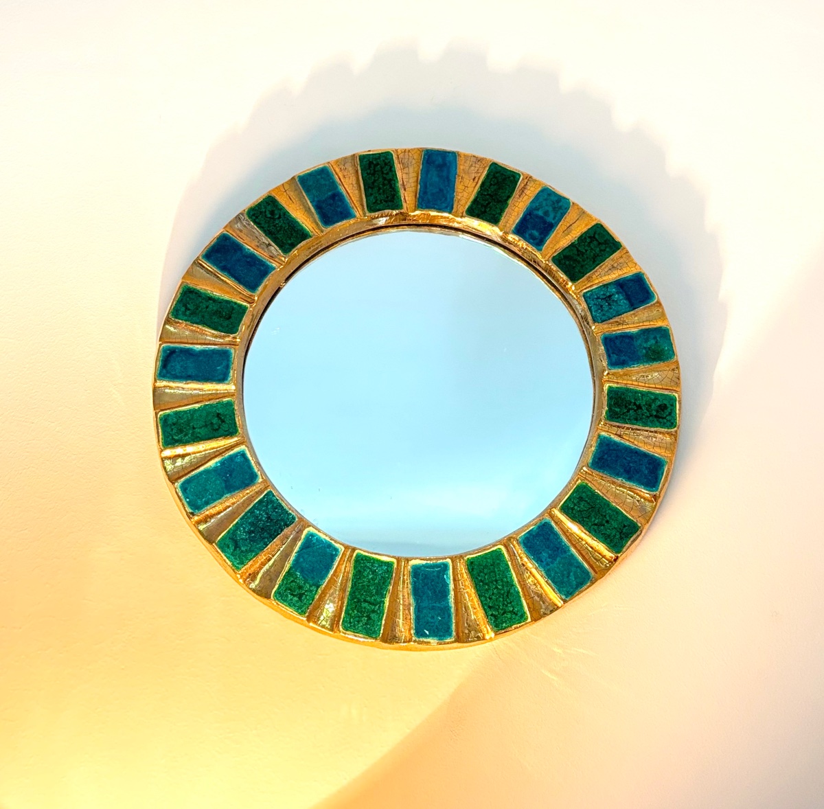 Mithe "spell" Mirror, 1960, Gilded Ceramic -photo-4