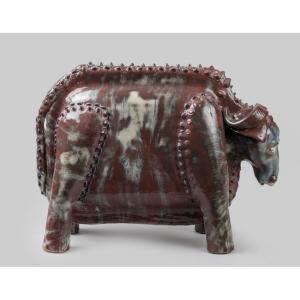 Ceramic Sculpture By Marcel Giraud, Vallauris, 1960