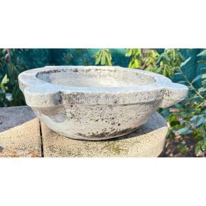 19th-century Marble Baptismal Font With 19 Basins