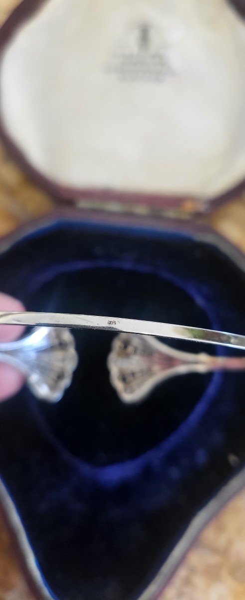 Art Deco Bangle In 18k White Gold With Sapphires And Diamonds-photo-1