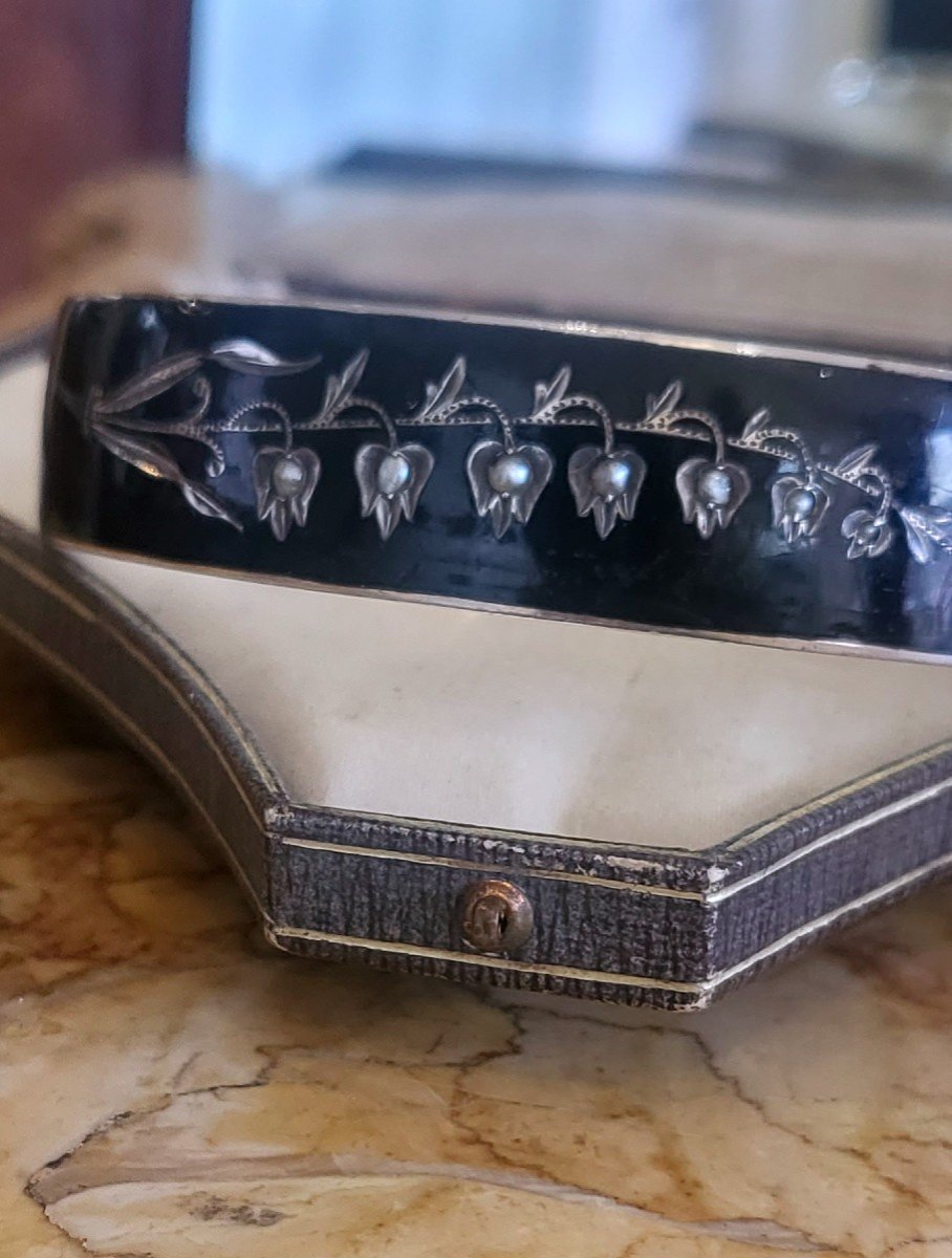 Napoleon 111 Austro-Hongrois Bracelet En Argent et  Émail -photo-4