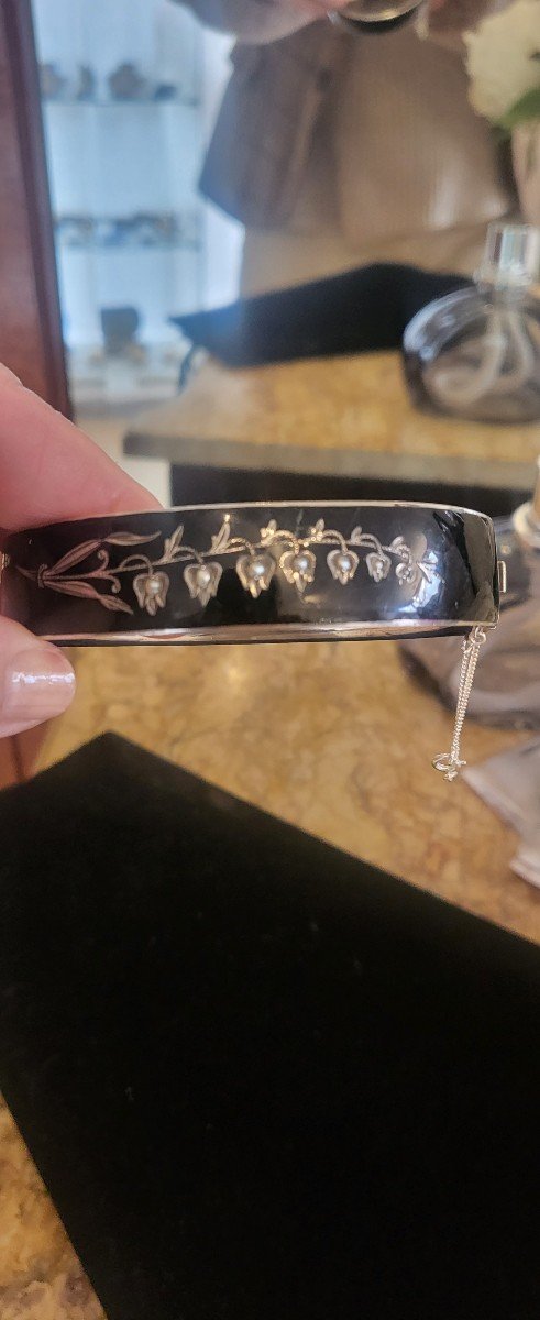 Napoleon 111 Austro-Hongrois Bracelet En Argent et  Émail -photo-6