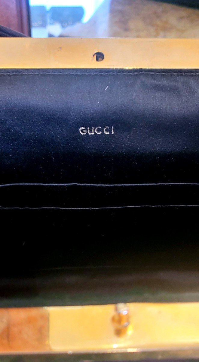 Gucci Sac à Main En Daim Vintage -photo-3