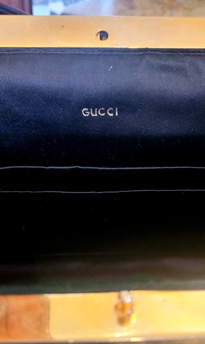 Gucci Sac à Main En Daim Vintage -photo-5