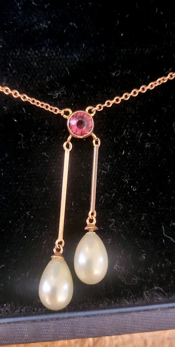 Belle Epoque Negligee Necklace In  Rose Gold-photo-5