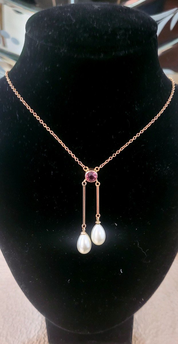 Belle Epoque Negligee Necklace In  Rose Gold